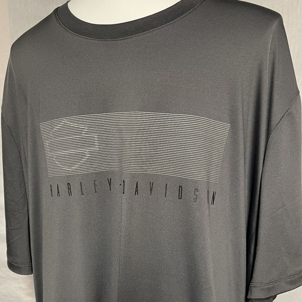 Harley Davidson HD Bar and Shield Short Sleeve T-Shirt Knit Grey 96414 21VM 5XL